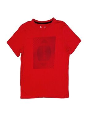 XERSION Boy's Red Graphic Short Sleeve Shirt Large 14/16 Husky